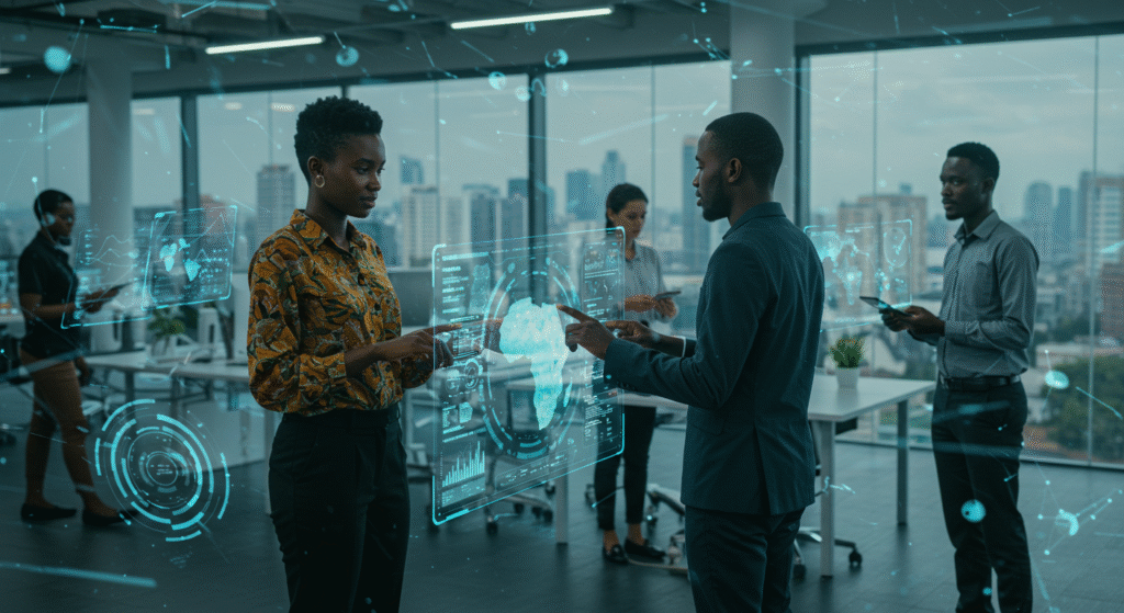 Illustration des tendances émergentes en management participatif en Afrique.