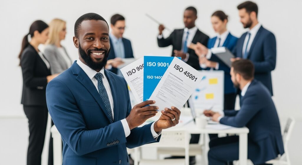 Manager africain intégrant plusieurs normes ISO.