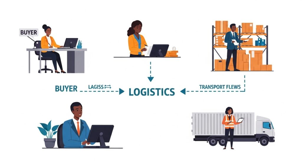 Illustration des différentes composantes de la Supply Chain