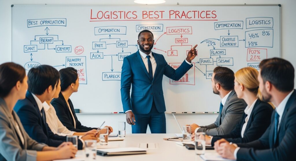 Réunion de partage des bonnes pratiques logistiques en Afrique.